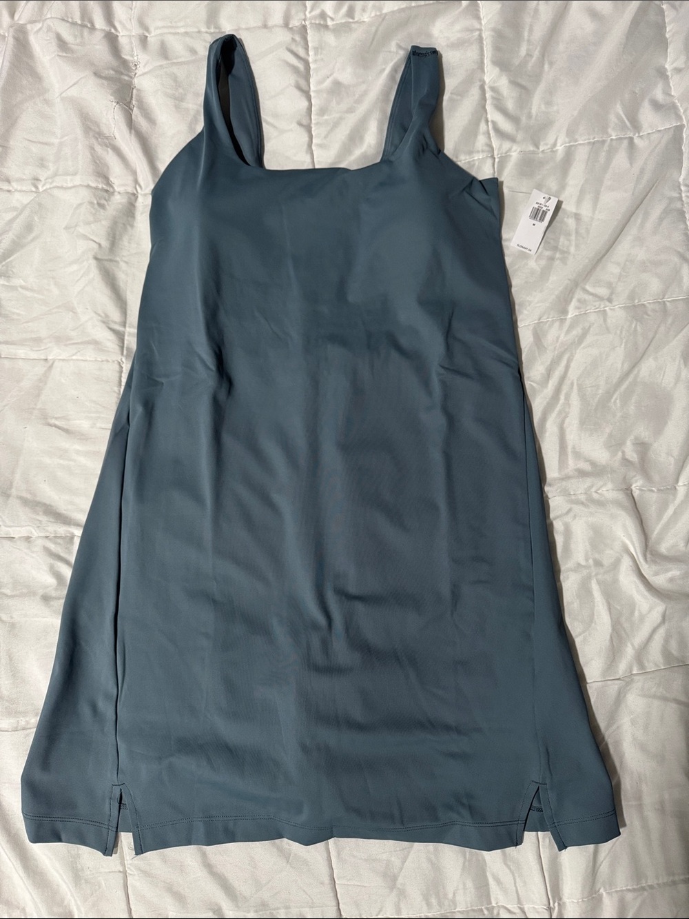 Old Navy Slate Blue Square-Neck Mini Tank Dress